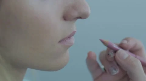 Lips close up Stock Footage 67343444