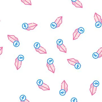 Lips cutting ache vector seamless pattern 스톡 일러스트