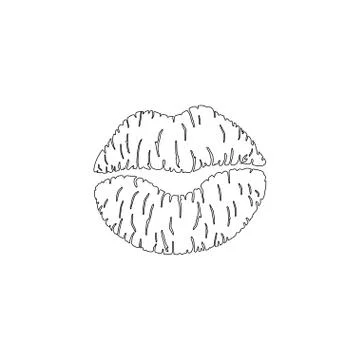 Lips. flat vector icon Stock Illustration
