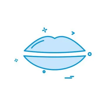 Lips icon design vector Ilustración de archivo
