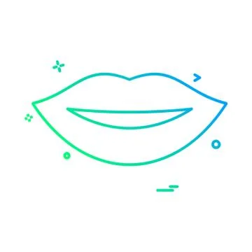 Lips icon design vector Ilustración de archivo