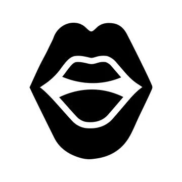 Lips Icon Stock Photos