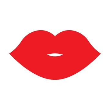 Lips icon vector cosmetic logo for your website design, logo, app, UI. illust Stock Illustration