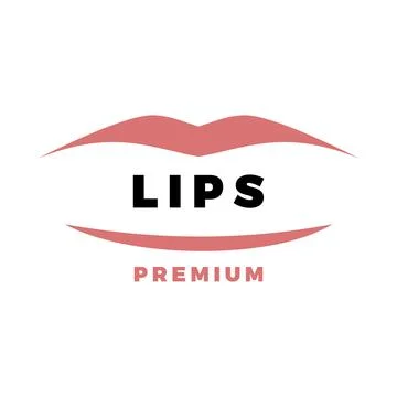 Lips Icon Vector Logo Template Illustration Design Stock Illustration