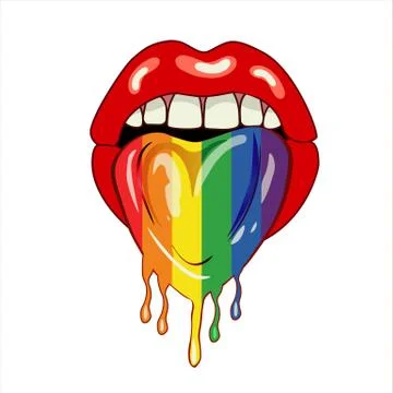Lips lgbt Stock Illustration