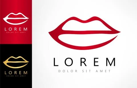 Lips logo Stock Illustration