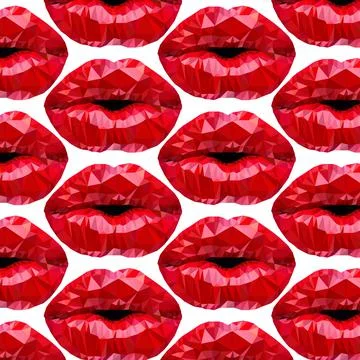 Lips pattern Stock Illustration