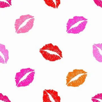 Lips pattern Stock Illustration