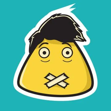 Lips Sealed Emoticon イラスト素材