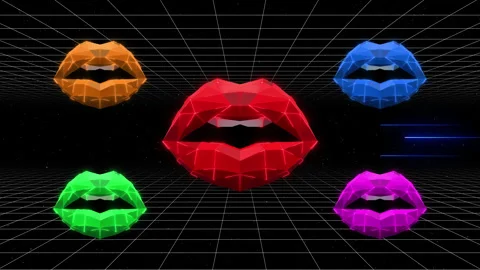 Lips Smack 库存影片 138302175