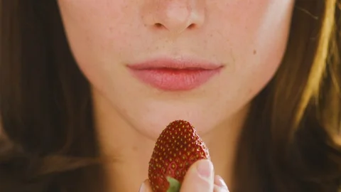 Lips Strawb 1 Stock Footage 98953745