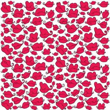 Lips Texture Stock Illustration