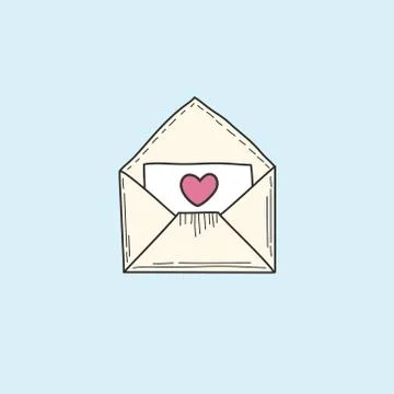 Lips. Vector linear freehand drawing in doodle style. Vector illustration of  Stock Illustration