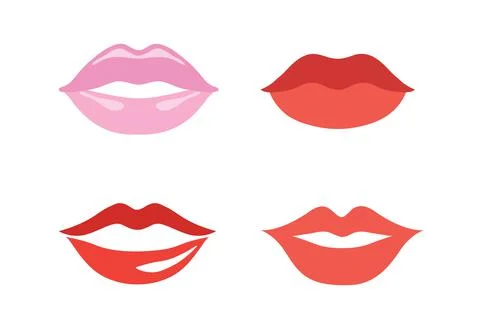 Lips vector set Illustrazione stock