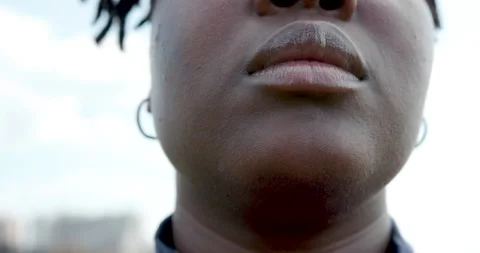 Lips from a woman Stock Footage 239103477