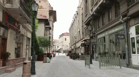 Lipscani Street in Bucharest Stock Footage 11867074