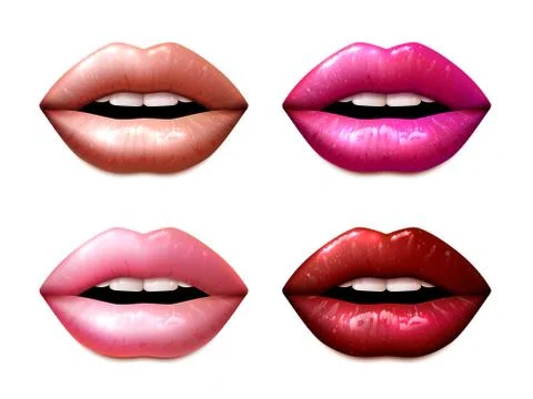 Lipstic Samples Set Stock Illustration
