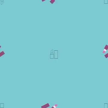 Lipstick 2d pattern blue Иллюстрация