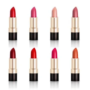 Lipstick Assortment Set Stock Illustration