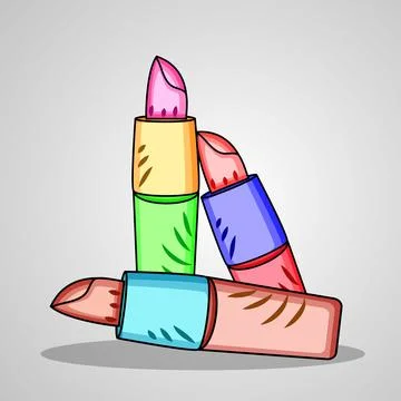 Lipstick Background Stock Illustration