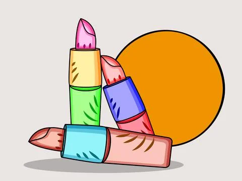 Lipstick Background Stock-Illustration