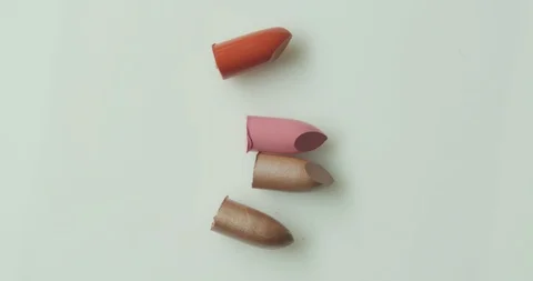 Lipstick colored debris Stock Footage 112102265