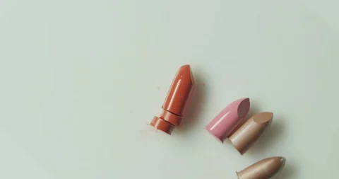Lipstick colored debris Stock Footage 112102281
