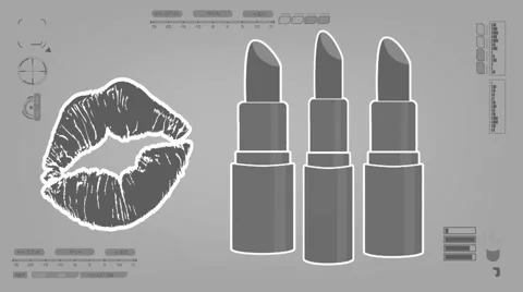 Lipstick - Comestic - Analysis - yellow Stock Footage 61106551