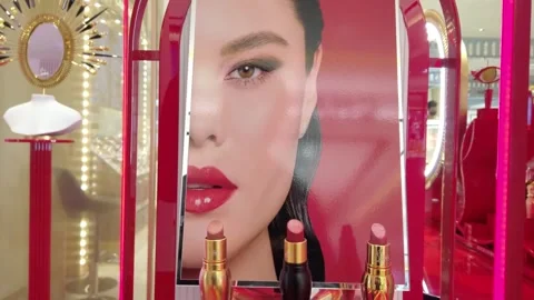 Lipstick In Display Products Stock Footage 277515966