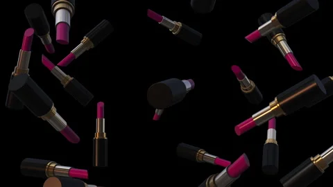 Lipstick explosion in a wine shade Stock-Footage 273534211