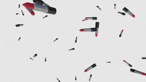 Lipstick Fall Element Vídeo Stock 253109093
