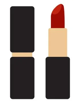 Lipstick flat icon Stock Illustration