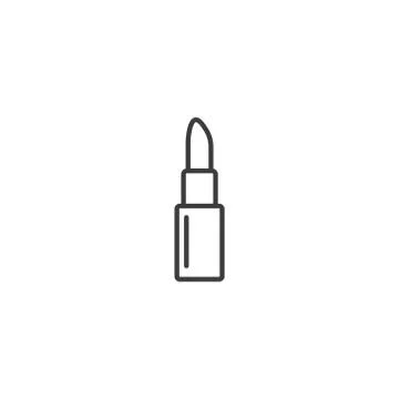 Lipstick icon vector on white background Stock Illustration