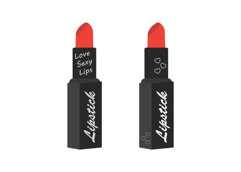 Lipstick isolated vector set. Lipstick vector Stock Illustration