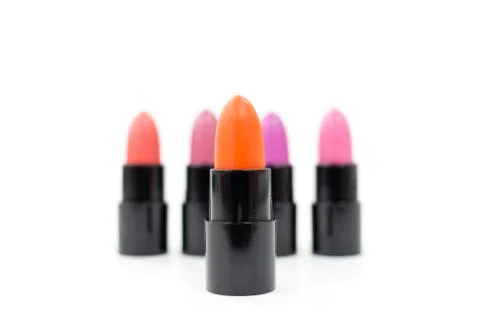 Lipstick isolated on white background Stock Photos