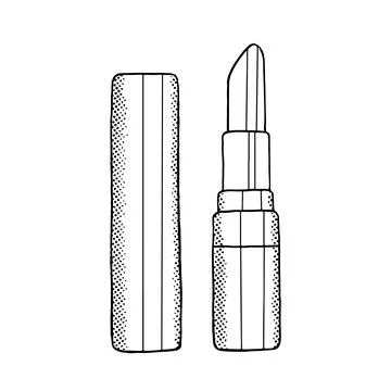 Lipstick isolated on white background. Vector illustration Stock Illustration