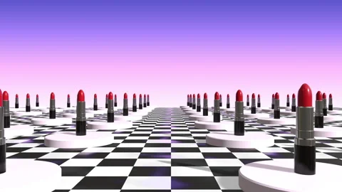 Lipstick Landscape Art Background Stock Footage 319954491