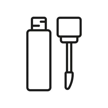 Lipstick make up beauty icon vector basic design 스톡 일러스트
