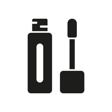 Lipstick make up beauty icon vector basic design Stock Illustration