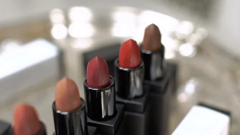 Lipstick Make up Red Stock Footage 121389491