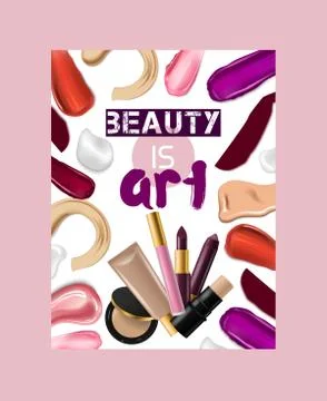 Lipstick pattern vector beautiful red color fashion pink lipgloss lip makeup art 스톡 일러스트