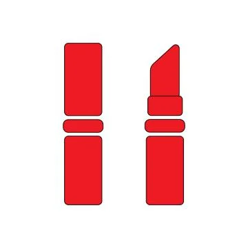 Lipstick Red Stock Illustration
