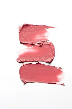 Lipstick sample on a white background Foto stock