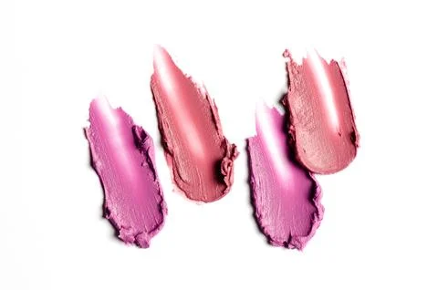 Lipstick sample on a white background Stock Photos