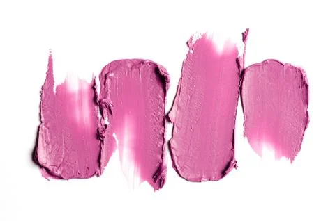 Lipstick sample on a white background Stock Photos