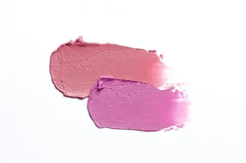 Lipstick sample on a white background Stock Photos