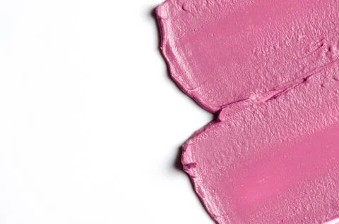 Lipstick sample on a white background Stock Photos