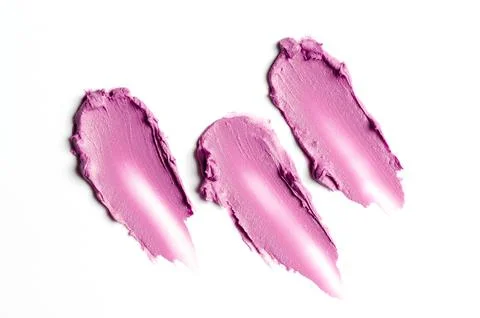 Lipstick sample on a white background Stock Photos