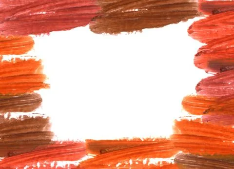 Lipstick smeared frame background Stock Photos