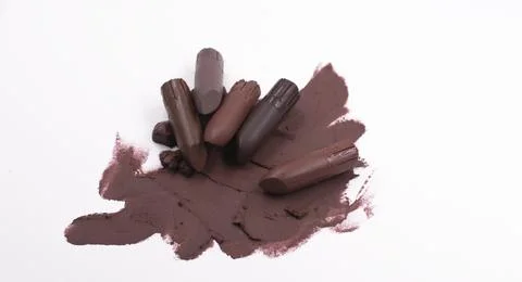 Lipstick smears on background, Foto stock